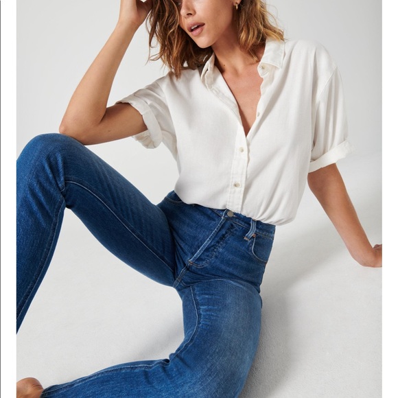 Stylish 100% cotton button down top - Picture 1 of 7